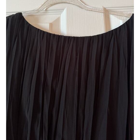 R & M Richards Black Cap Sleeve Lace Open Back Party Dress Gowns Plus Size 16 - Picture 6 of 7